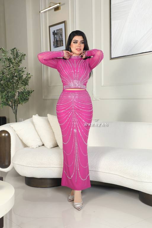 طقم ماسك بكرستال 