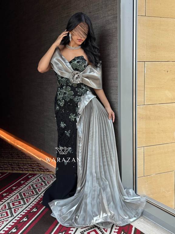 فساتين سهرة كريب