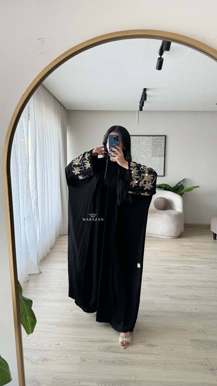عباية فخمة للمناسبات شك وتطريز من الكم 