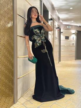 فستان سهرة مع كلفة راقي للمناسبات 