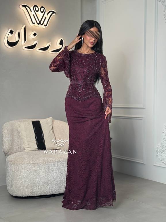 فستان سهرة دانتيل فاخر بقصة ميرميد