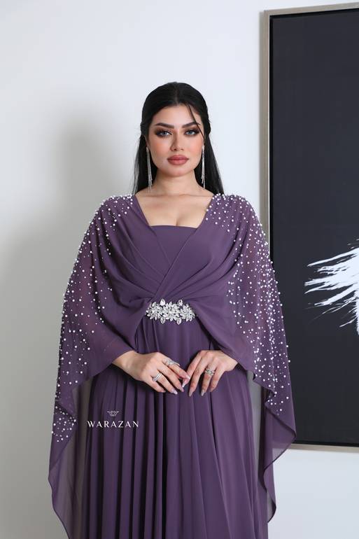 فستان ساتر راقي للمناسبات 
