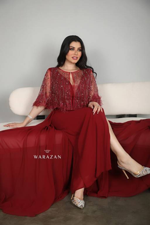 فستان ماسك سهرة قطعتين