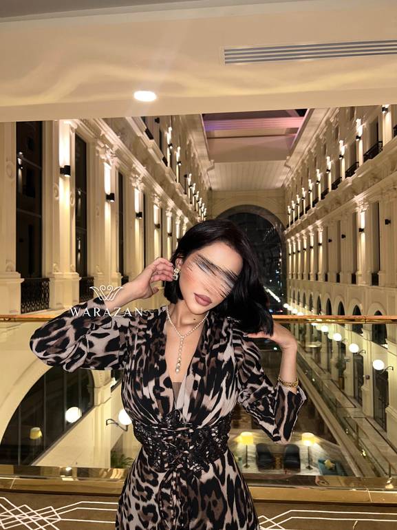 فستان سهرة طويل نمري 