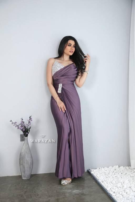 فستان سهرة ناعم بيليسيه ستايل لف