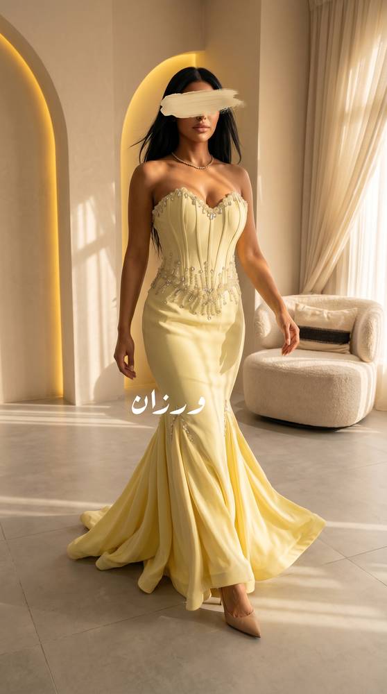 فستان كريب سراميك الراقي