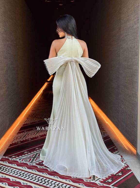 فساتين سهرة راقية مطرزة مع ذيل بيليسيه 