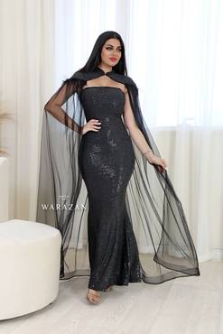 فستان نسائي أسود للمناسبات