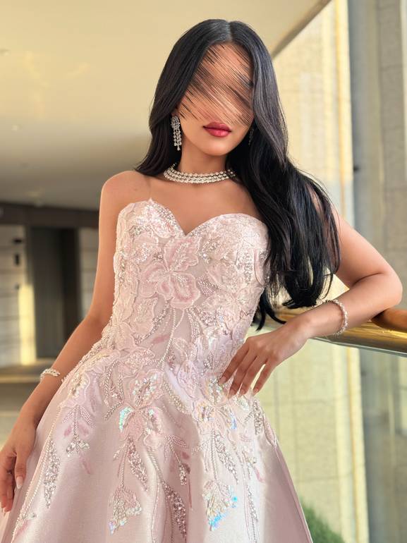 فستان سهرة توب للمناسبات الراقية 
