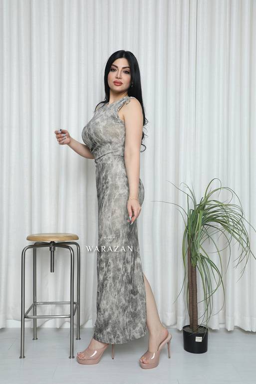 فستان ماسك برنت راقي 