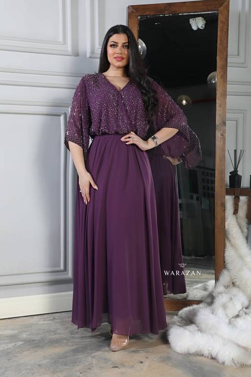 فستان سهره ملكي بتطريز