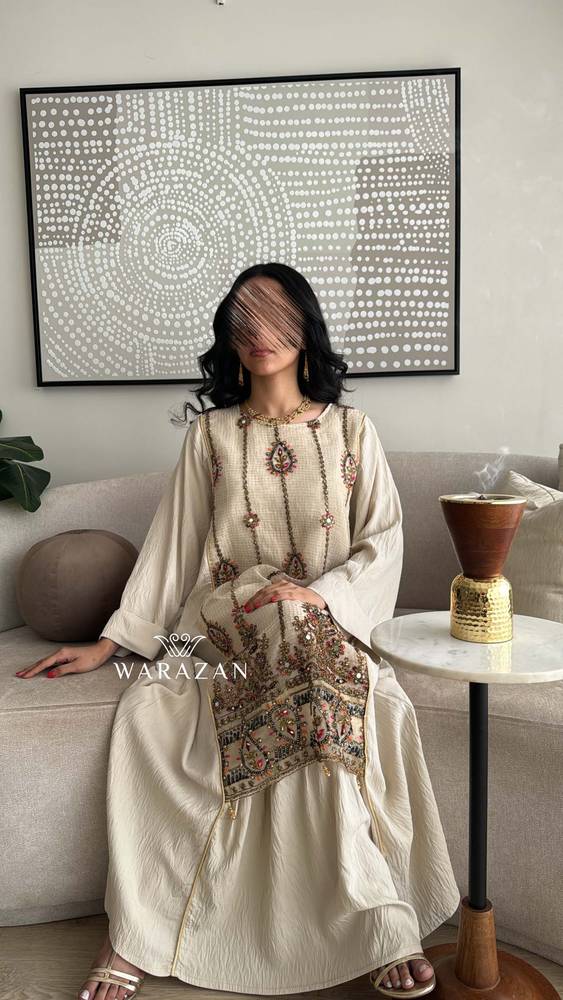 جلابية رمضانية بتطريز كمبيوتر