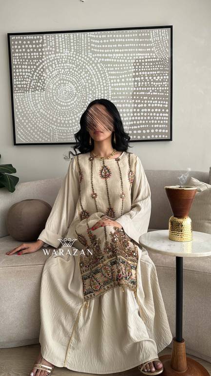جلابية رمضانية بتطريز كمبيوتر