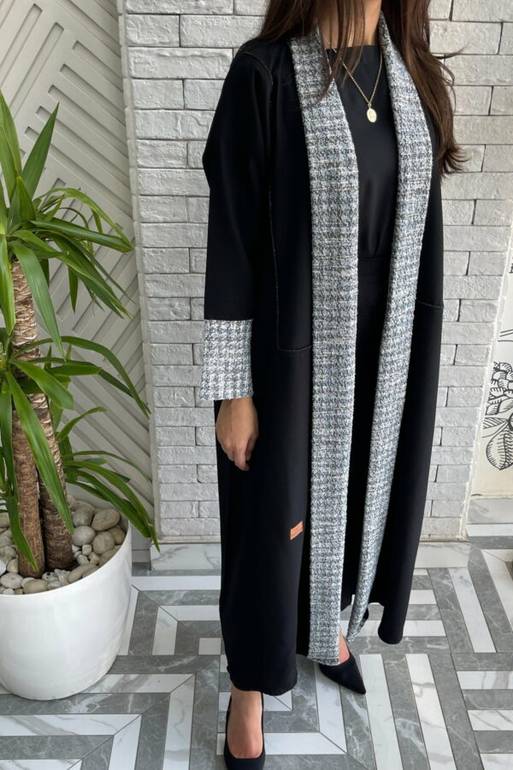 عباية شتويه انيقه بستايل السبعينات