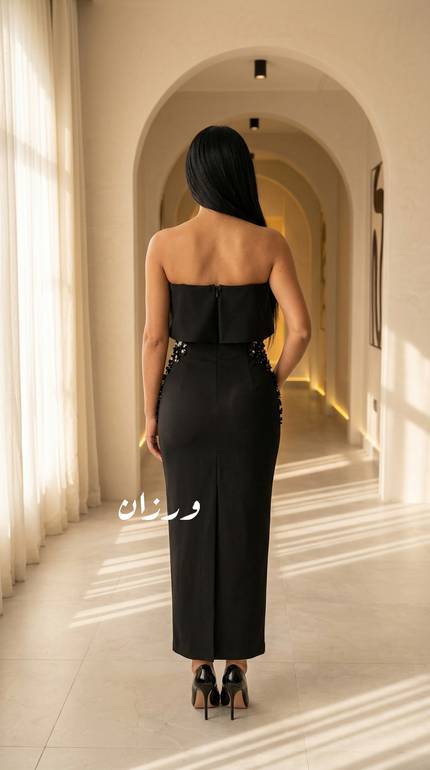 فستان سهرة بقصة توب 