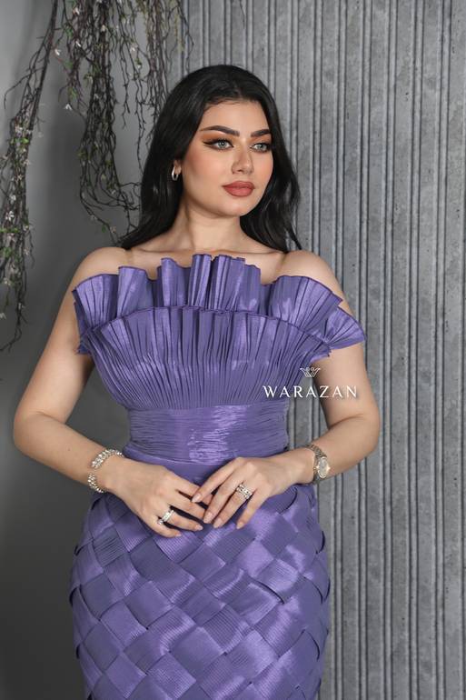 فستان سهرة طويل ماسك توب