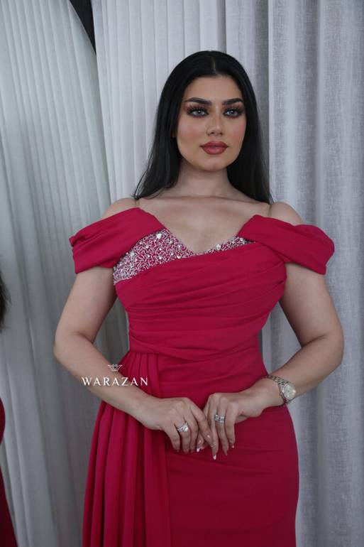 فستان سهره ماسك بتطريز من الصدر
