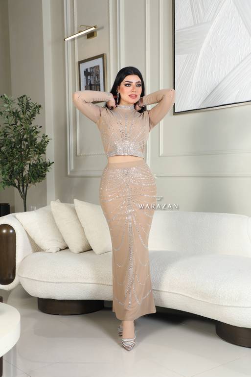 طقم ماسك بكرستال 
