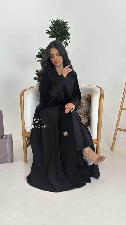  عباية كاجول بتدخيلة لون رمادي  