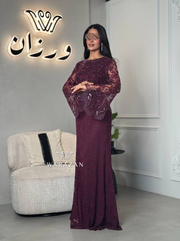 فستان سهرة دانتيل فاخر بقصة ميرميد