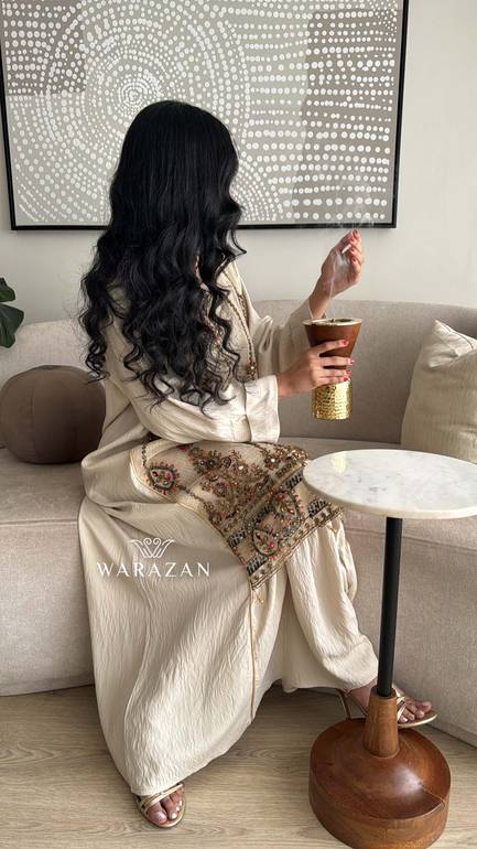 جلابية رمضانية بتطريز كمبيوتر