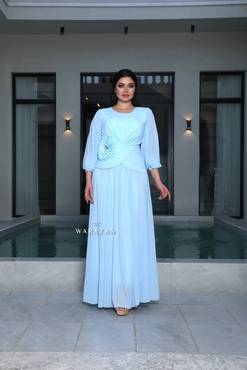 فستان ناعم ساتر مقاسات كبيرة 