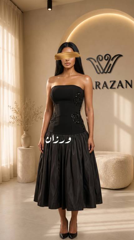 فستان سهرة أسود