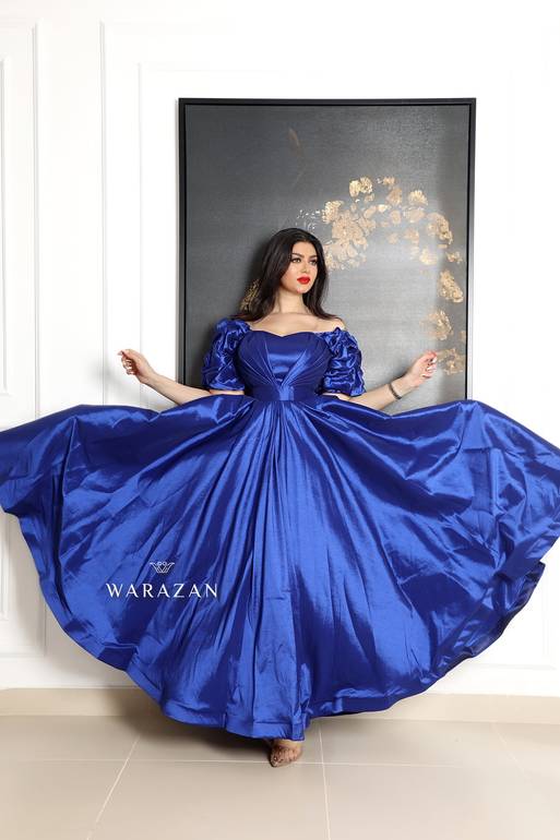 فستان سهره انيق بثلاثة الوان