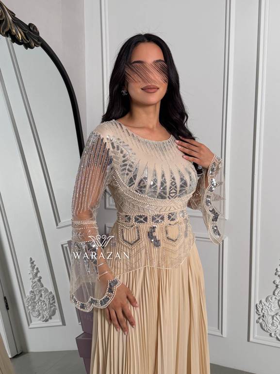 فستان ملكي سهره بكسرات 
