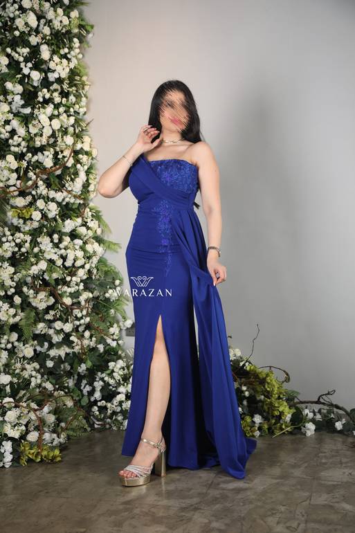 فستان كريب ماسك بتطريز