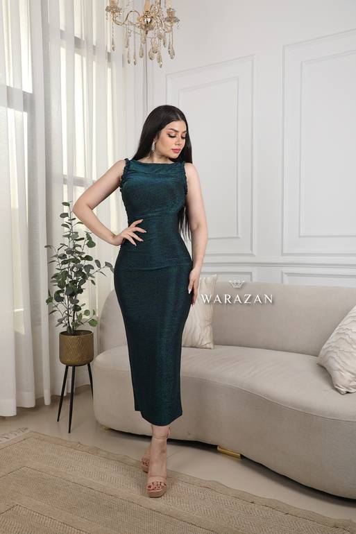 فستان سهرة طويل ناعم اسكيني بكت 