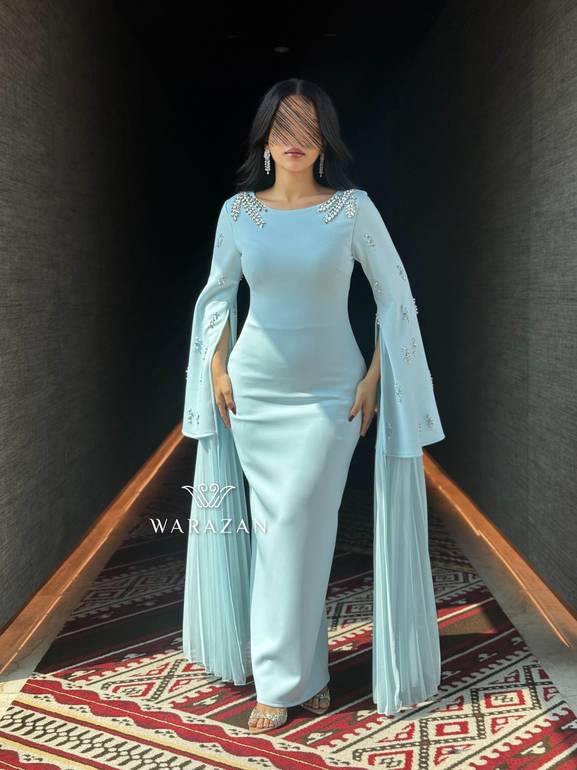 فستان سهره بقصة اكمام كسرات