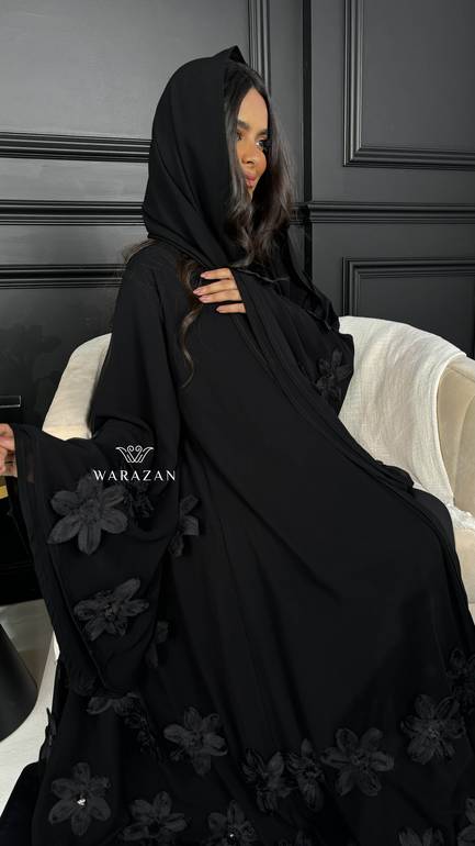 عباية باربي أنيقة بتخيلة ورود