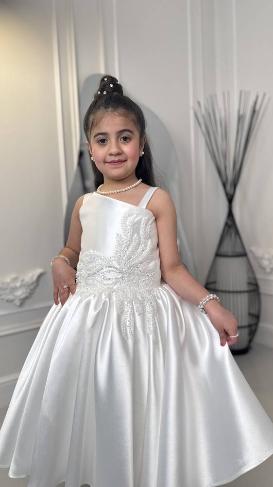فستان سهره بناتي اوف وايت منفوش