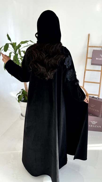 عباية شمواه مع ورود 