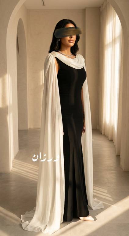 من فستان ماسك باكمام طويله 