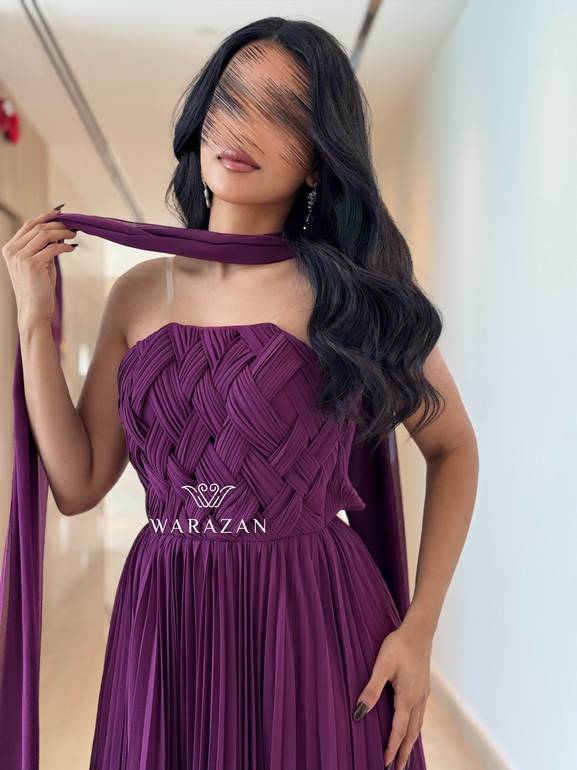فستان سهره بكسرات 