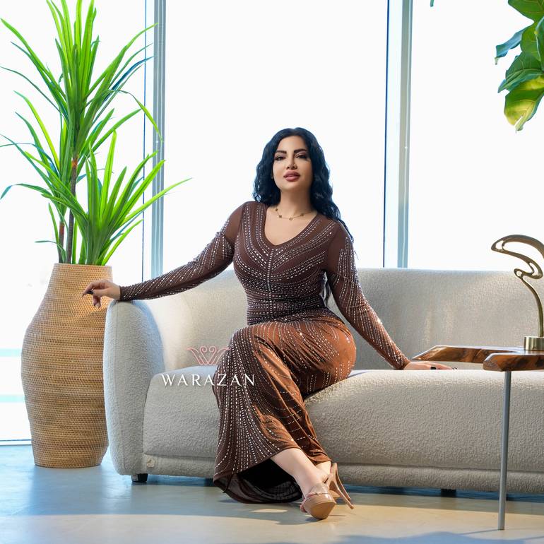 فستان سهرة ماسك وأنيق 