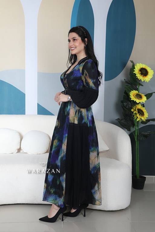 فستان مشجر طويل بيليسيه من الجنب