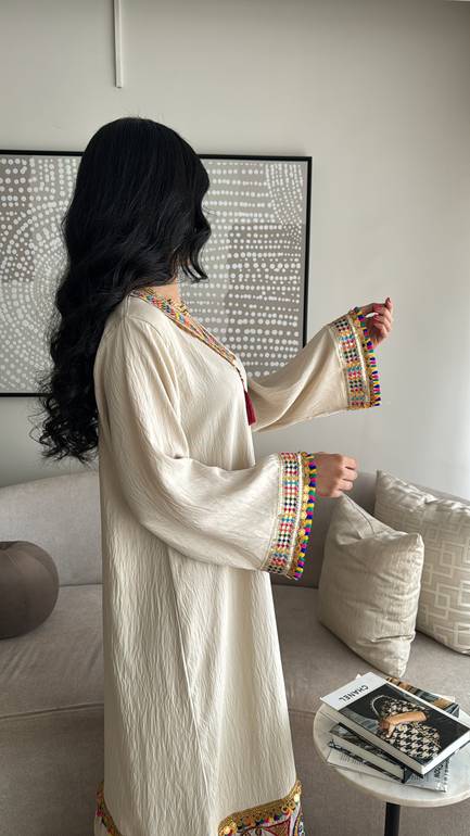 جلابية رمضانية بتطريز 