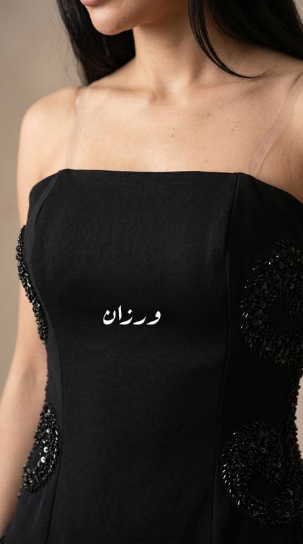 فستان سهرة أسود