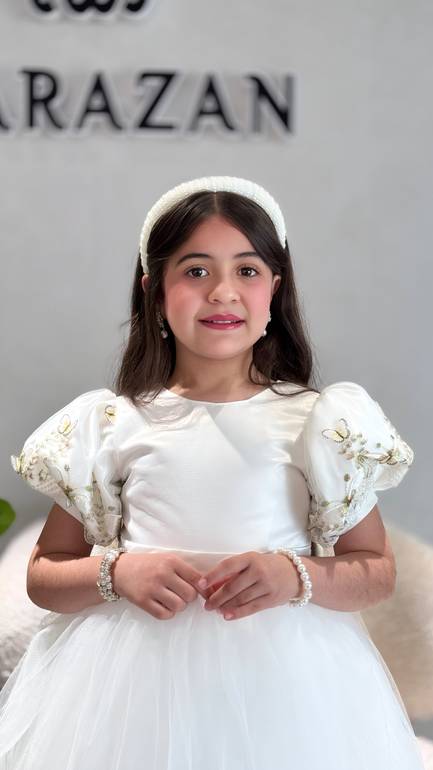 فستان بناتي سهرة بتصميم انيق