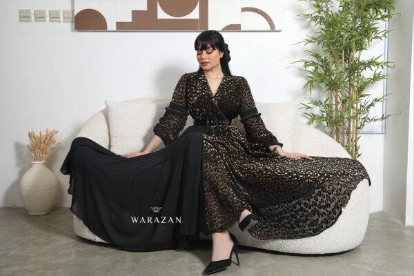 فستان ساتر راقي بتشجيرة نمري