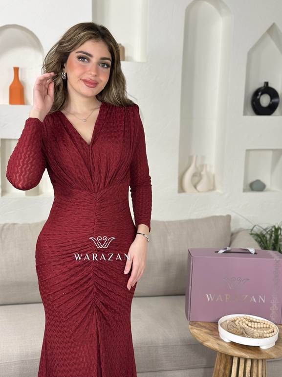 فستان ماسك باكمام طويله 