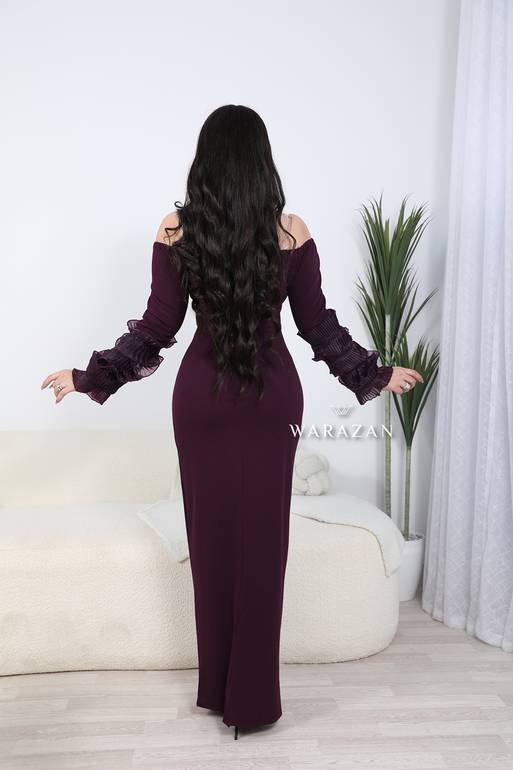 فستان سهرة طويل وناعم ماسك  