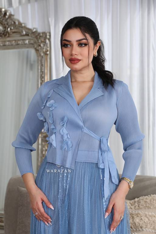 فستان بتدخيلة ورود 