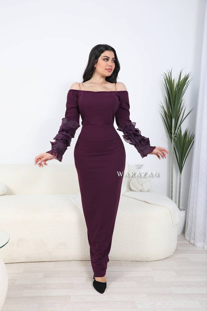 فستان سهرة طويل وناعم ماسك  