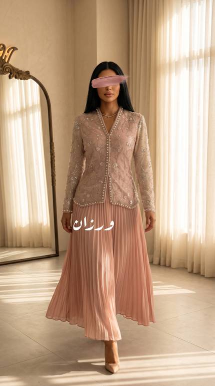 طقم سهره ملكي سهره بكسرات  - XL - بنك