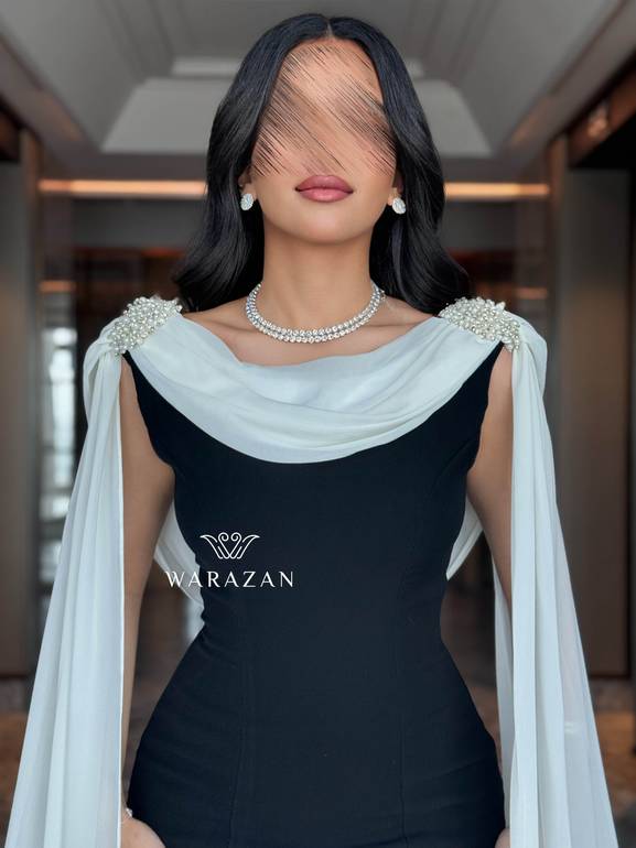 من فستان ماسك باكمام طويله 