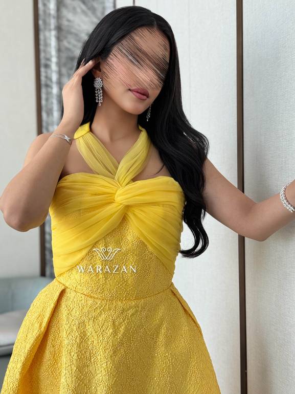 فستان سهرة بلون الصيف للمناسبات 